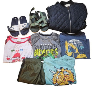 Boys 8 Winter Spring Fall Mystery Lot Box Bundle Shirts Pants Shoes Jacket